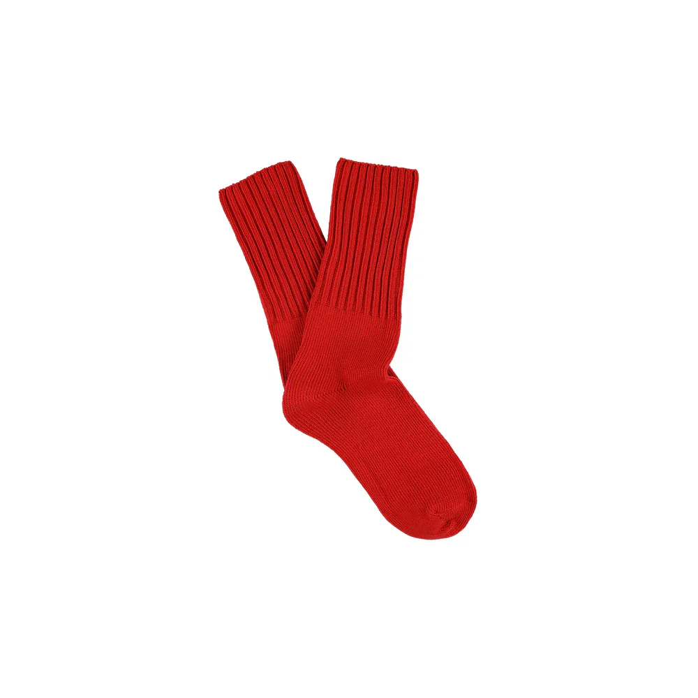 Escuyer - Chaussettes Crew - Rouge brilllant – Image 3