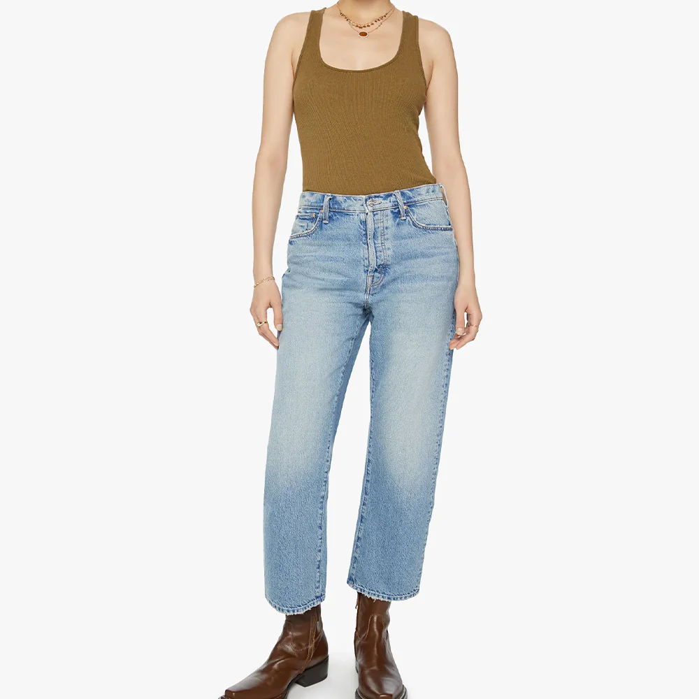 Mother - Jeans Ditcher Hover - Bleu – Image 2