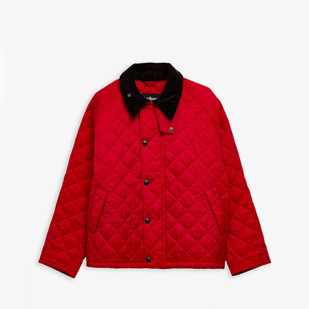 Barbour - Veste Transport Quilted - Rouge – Image 2