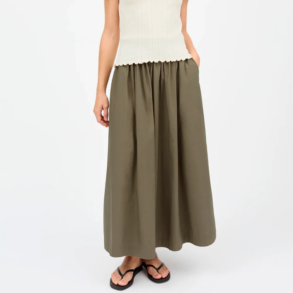 Skall Studio - Jupe Dagny - Khaki – Image 3