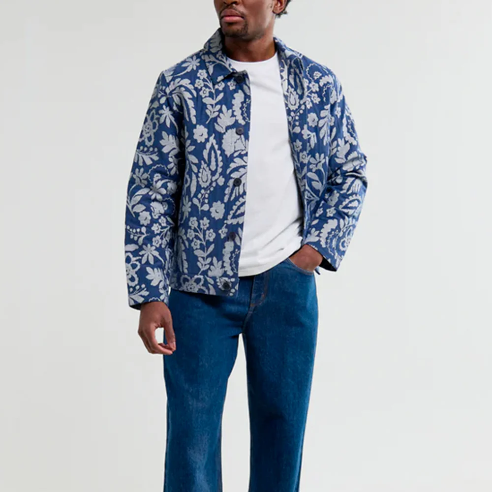 Wax London - Veste Iggy - Bleu Ecru – Image 3