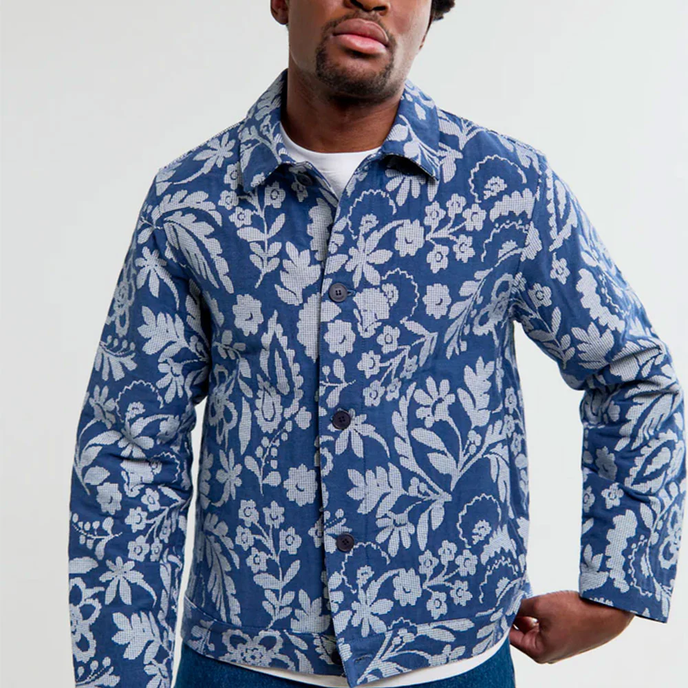 Wax London - Veste Iggy - Bleu Ecru – Image 5