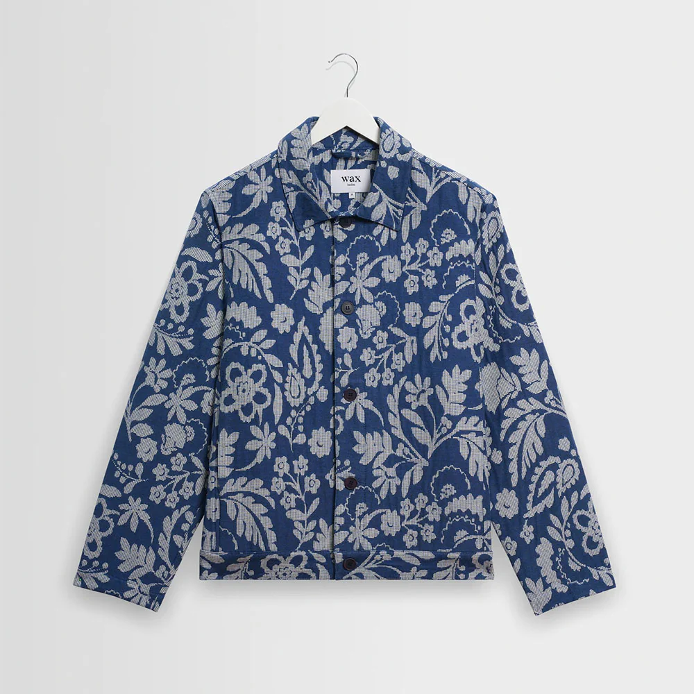 Wax London - Veste Iggy - Bleu Ecru – Image 2