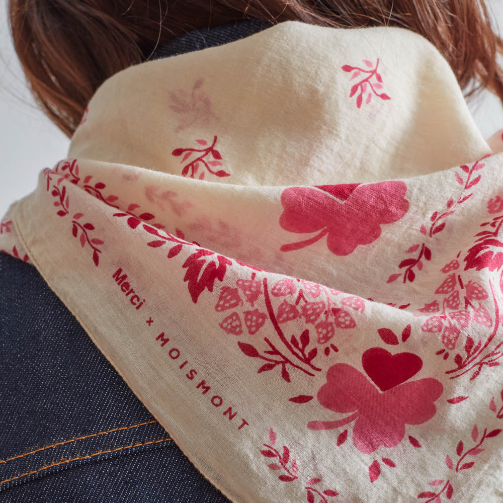 Moismont x Merci - Bandana Trèfle - Rose – Image 6