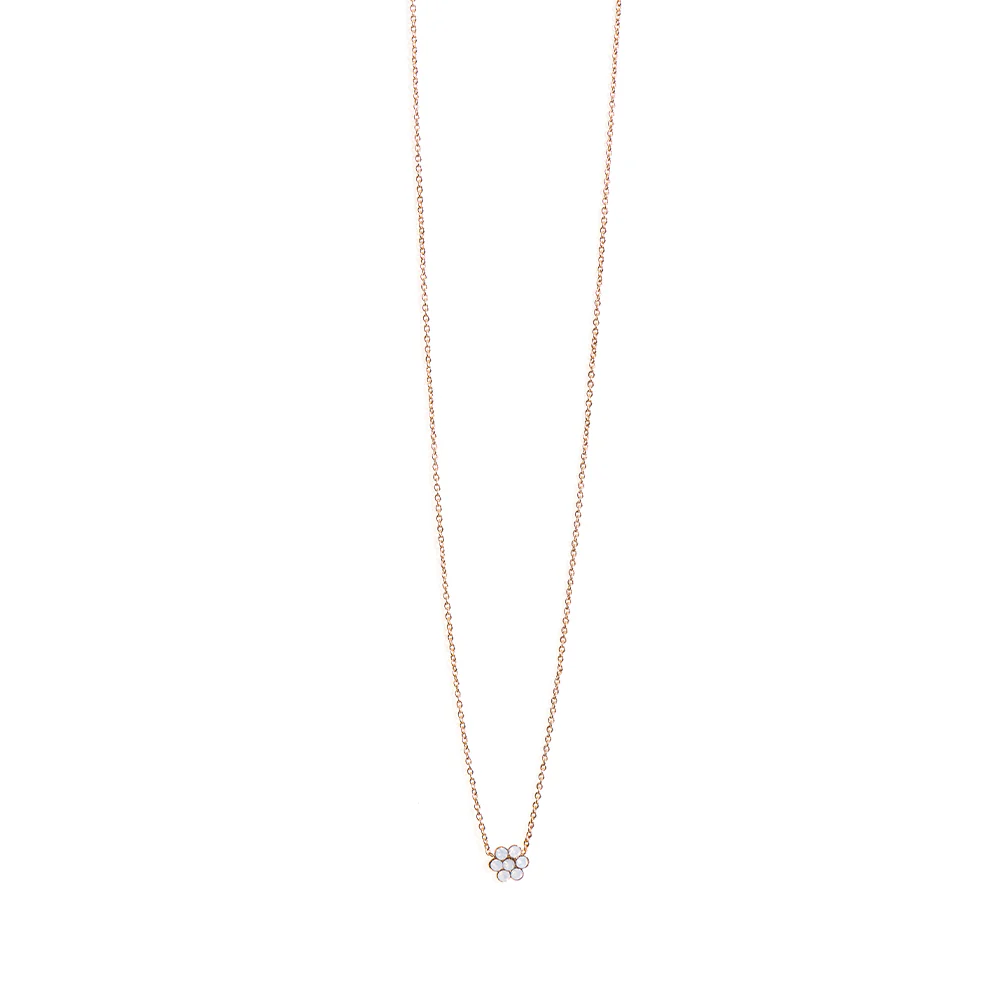 Tassia Canellis - Collier Blossom - Blanc Opale – Image 2